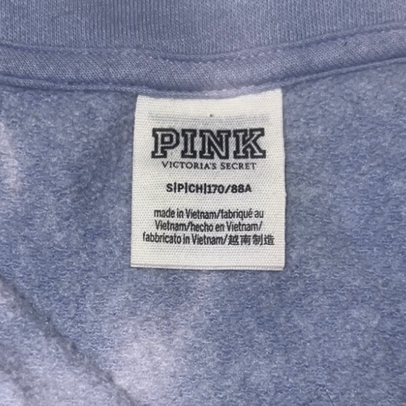 PINK Victoria Secret half zip sweater sweatshirt pullover small tie dye - Picture 11 of 11